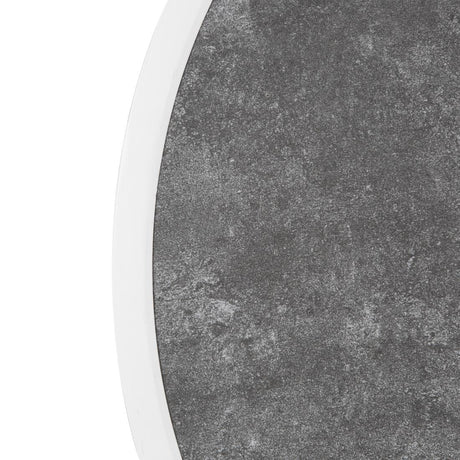 Bolero Fibre Glass Round Table Top Dark Stone Effect 580mm - DL488 Stone Effect Table Tops Bolero   