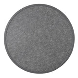 Bolero Fibre Glass Round Table Top Brushed Black 580mm - DL489 Stone Effect Table Tops Bolero   