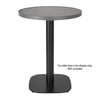 Bolero Fibre Glass Round Table Top Brushed Black 580mm - DL489 Stone Effect Table Tops Bolero   