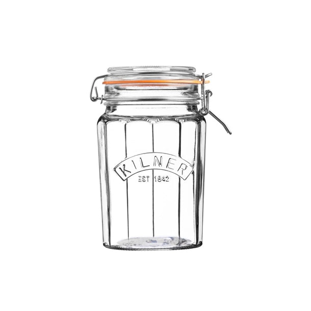 Kilner Facetted Clip Top Jar 950ml - DM250  Kilner   