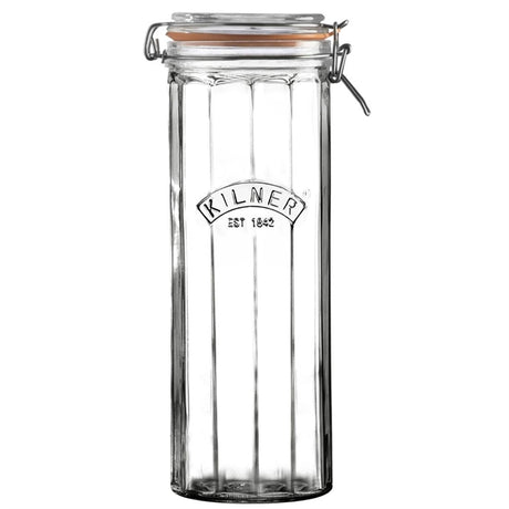 Kilner Facetted Clip Top Jar 2200ml - DM252  Kilner   