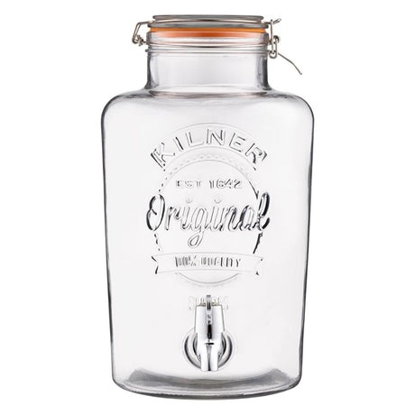 Kilner Clip Top Round Drinks Dispenser 8000ml - DM255  Kilner   