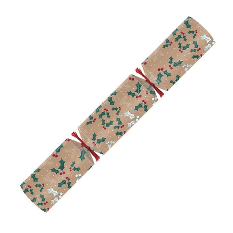 Swantex Kraft Frosted Holly Christmas Crackers 12" (Pack of 50) - DP690  Swantex   