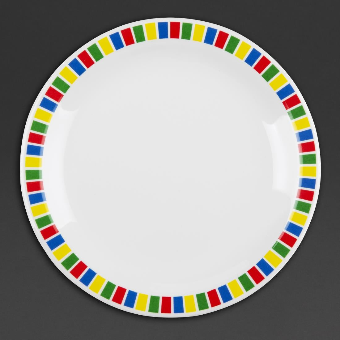 Olympia Kristallon Fairground Melamine Side Plates 160mm (Pack of 12) - DP980 Plates Olympia