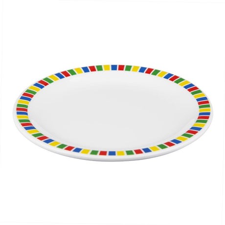 Olympia Kristallon Fairground Melamine Side Plates 160mm (Pack of 12) - DP980 Plates Olympia