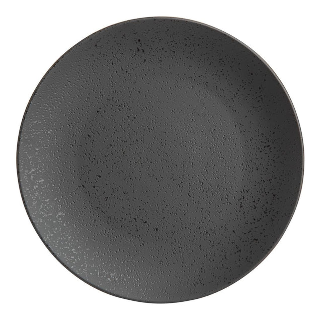 Olympia Fusion Round Black Coupe Plates 203mm (Pack of 6) - DR087 Plates Olympia