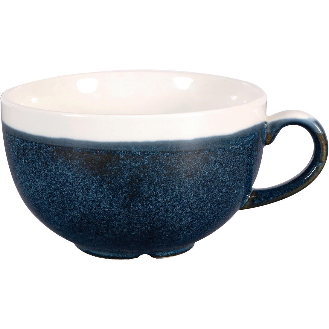 Churchill Monochrome Cappuccino Cup Sapphire Blue 225ml (Pack of 12) - DR671 Cups and Mugs Churchill