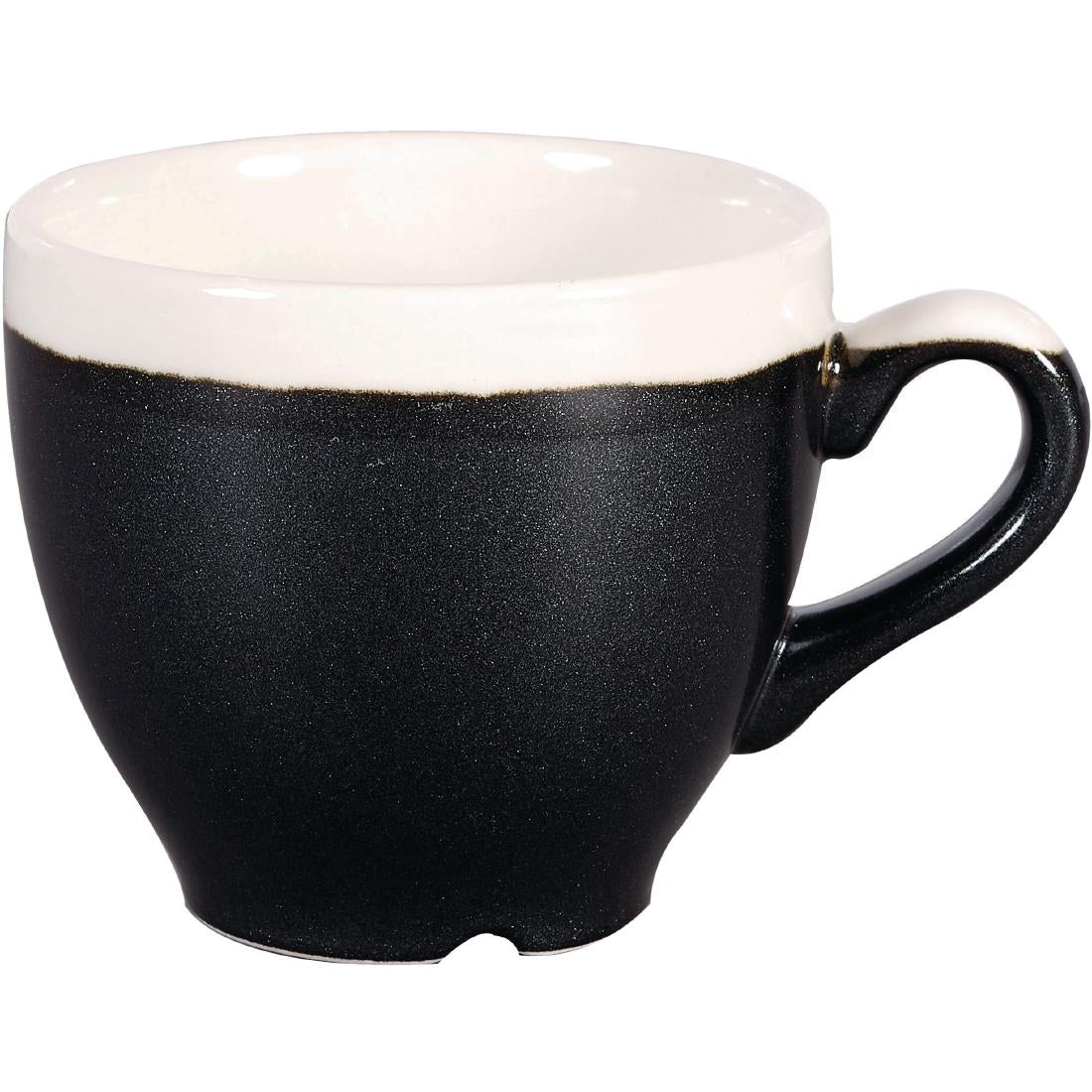 Churchill Monochrome Espresso Cup Onyx Black 89ml (Pack of 12) - DR686 Cups and Mugs Churchill