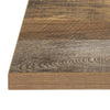 Bolero Pre-Drilled Square Table Top Urban Dark 600mm - DR821 Wood Effect Table Tops Bolero   