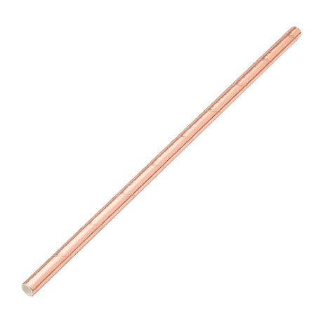 Utopia Biodegradable Paper Straws Copper (Pack of 250) - DW194  Utopia   