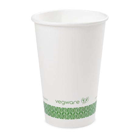 Vegware Compostable Hot Cups White 455ml / 16oz (Pack of 1000) - DW620  Vegware   