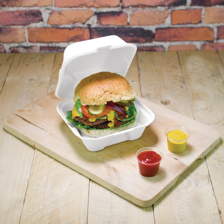 Vegware Compostable Bagasse Burger Boxes 152mm (Pack of 500) - DW625  Vegware   