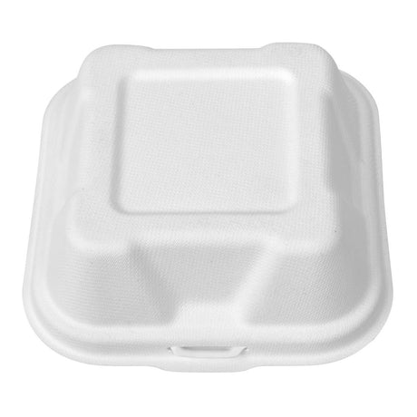 Vegware Compostable Bagasse Burger Boxes 152mm (Pack of 500) - DW625  Vegware   