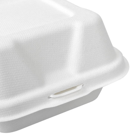 Vegware Compostable Bagasse Burger Boxes 152mm (Pack of 500) - DW625  Vegware   