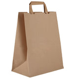 Vegware Compostable Recycled Paper Carrier Bags Large (Pack of 250) - DW628 Paper Bags Vegware   