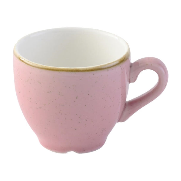 Churchill Stonecast Petal Pink Espresso Cup 100ml (Pack of 12) - DX031 Cups and Mugs Churchill