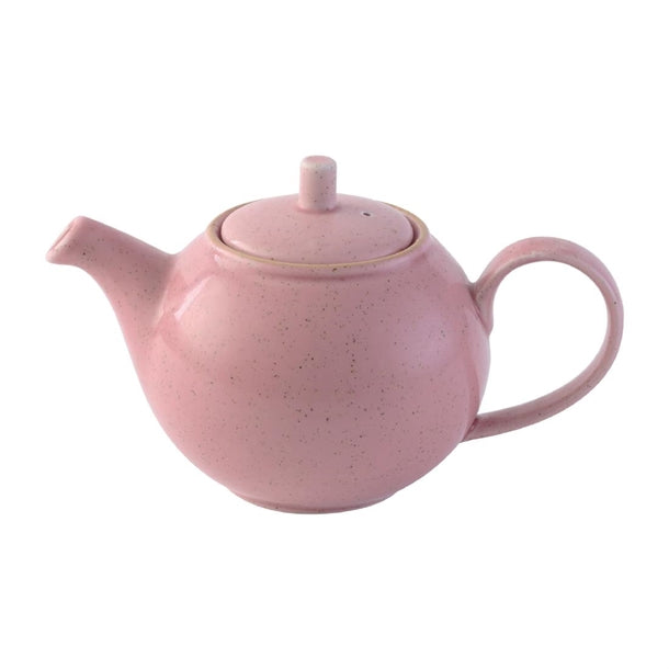 Churchill Stonecast Petal Pink Teapot 426ml (Pack of 4) - DX035 Churchill Super Vitrified Churchill   