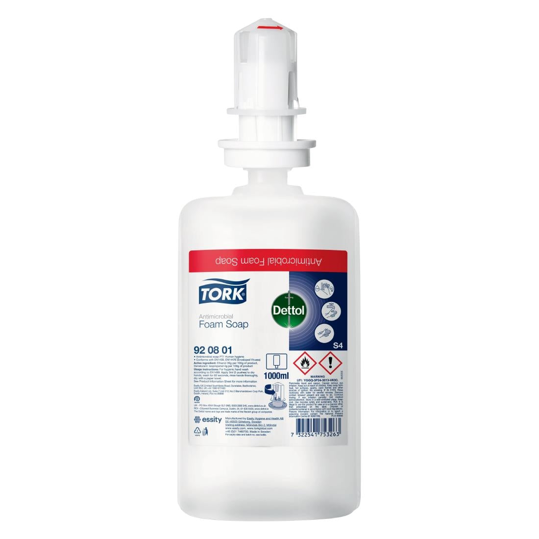 Tork Dettol Antimicrobial Foam Soap (6x 1Ltr) - DX508  Tork   