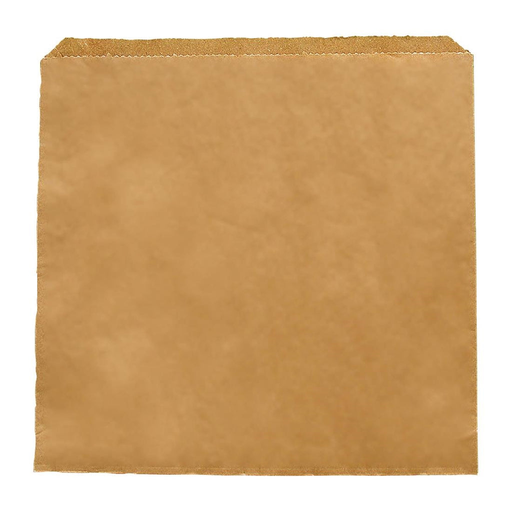 Vegware Compostable Paper Sandwich Bags Kraft - 7x7" (Pack of 1000) - DX575 Paper Bags Vegware   