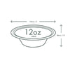 Vegware Compostable Nourish Moulded Fibre Bowl Natural 12oz/340ml (Pack of 500) - DX581 Disposable Plates & Bowls Vegware   