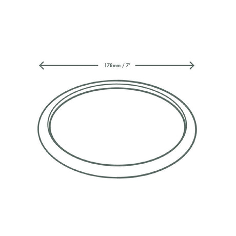 Vegware Compostable Nourish Moulded Fibre Plate Natural 7"/178mm (Pack of 500) - DX582 Disposable Plates & Bowls Vegware   