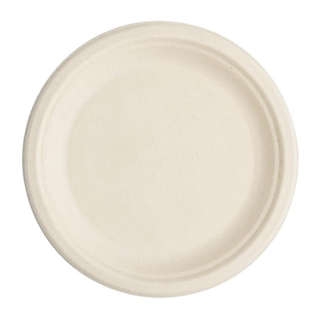 Vegware Compostable Nourish Moulded Fibre Plate Natural 7"/178mm (Pack of 500) - DX582 Disposable Plates & Bowls Vegware   