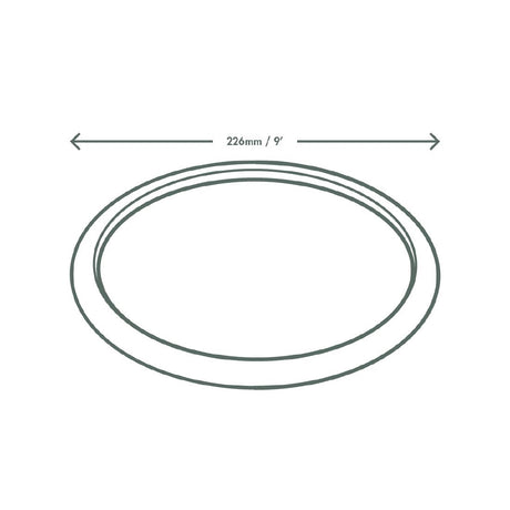 Vegware Compostable Nourish Moulded Fibre Plate Natural 9"/226mm (Pack of 500) - DX583 Disposable Plates & Bowls Vegware   