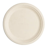 Vegware Compostable Nourish Moulded Fibre Plate Natural 9"/226mm (Pack of 500) - DX583 Disposable Plates & Bowls Vegware   