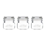 Kilner Square Push Top Jars 250ml (Pack 3) - DX953  Kilner   