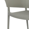 Bolero Lorenzo Cafe Chairs Medium Grey (Pack of 2) - DX970 Plastic Chairs Bolero   