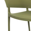 Bolero Lorenzo Cafe Chairs Green Tea (Pack of 2) - DX971 Plastic Chairs Bolero   