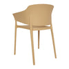 Bolero Lorenzo Cafe Chairs Warm Cream (Pack of 2) - DX972 Plastic Chairs Bolero   