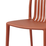 Bolero Verona Café Chairs Mild Orange (Pack of 2) - DX977 Plastic Chairs Bolero   