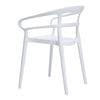 Bolero Mateo Café Chairs White (Pack of 2) - DX979 Plastic Chairs Bolero   