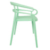 Bolero Mateo Café Chairs Mint Green (Pack of 2) - DX981 Plastic Chairs Bolero   