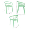 Bolero Mateo Café Chairs Mint Green (Pack of 2) - DX981 Plastic Chairs Bolero   