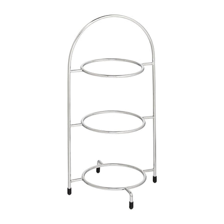 Utopia Chrome Three Tier Cake Stand 200mm - DY296  Utopia   