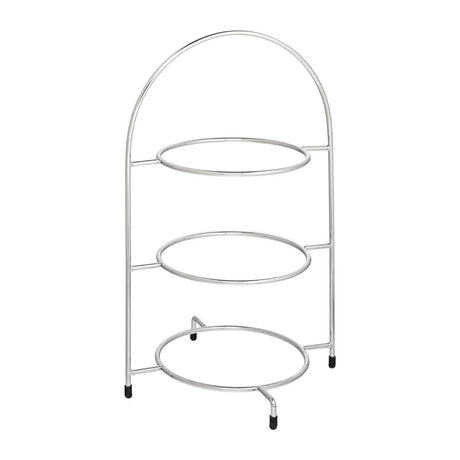 Utopia Chrome Three Tier Cake Stand 240mm - DY297  Utopia   