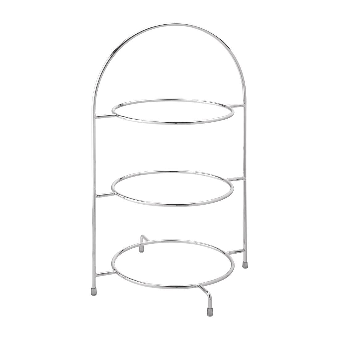 Utopia Chrome Three Tier Cake Stand 270mm - DY298  Utopia   