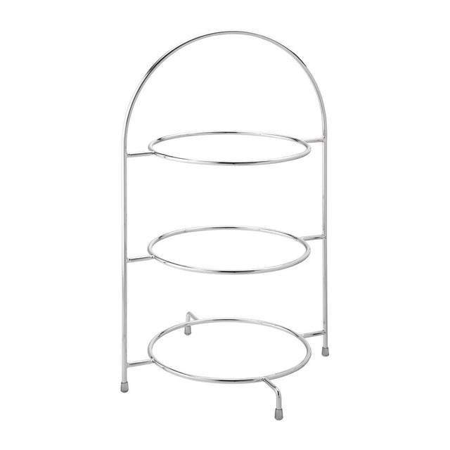 Utopia Chrome Three Tier Cake Stand 270mm - DY298  Utopia   