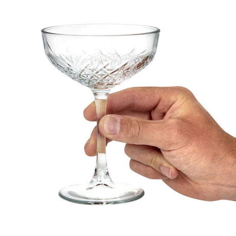 Utopia Timeless Vintage Champagne Saucers 270ml (Pack of 12) - DY301 Champagne Glasses Utopia   