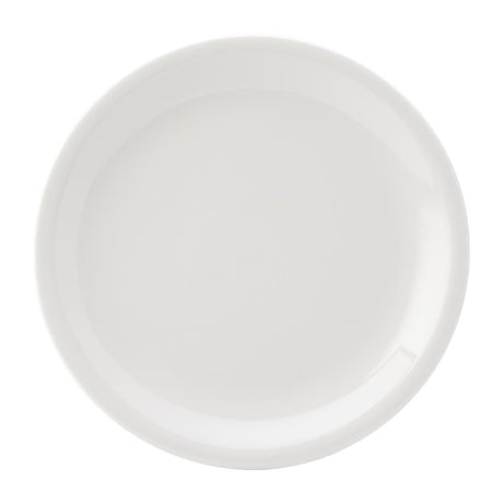 Utopia Titan Narrow Rimmed Plates White 260mm (Pack of 6) - DY319 Utopia Crockery Utopia   