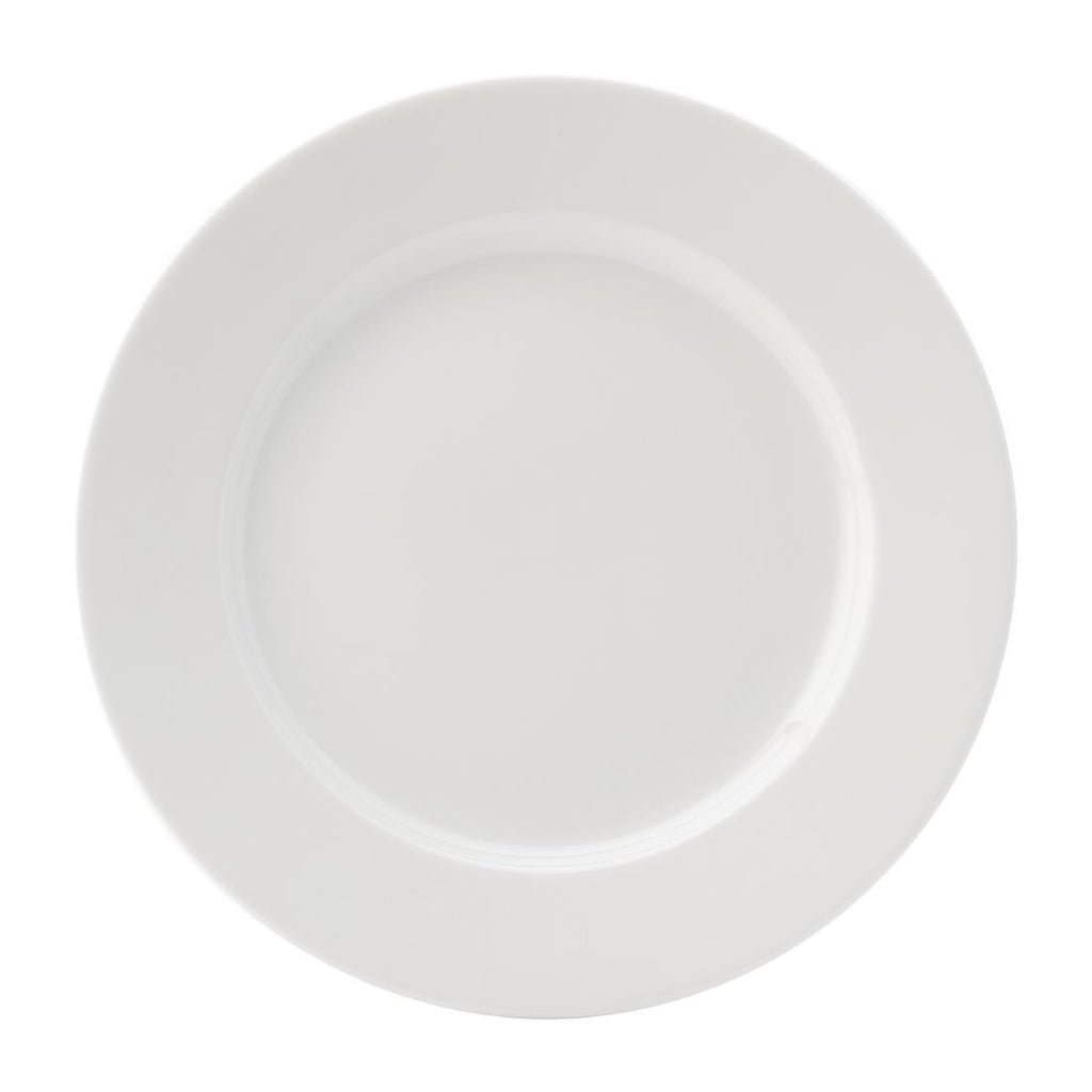 Utopia Titan Winged Plates White 260mm (Pack of 6) - DY344 Utopia Crockery Utopia   