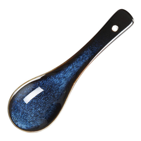 Olympia Luna Midnight Blue Soup Spoons (Pack of 12) - DZ771 Spoons Olympia