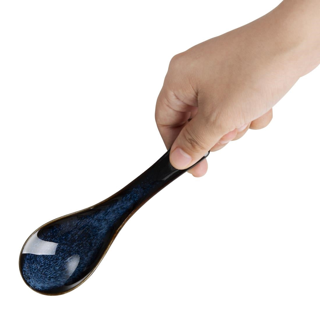 Olympia Luna Midnight Blue Soup Spoons (Pack of 12) - DZ771 Spoons Olympia