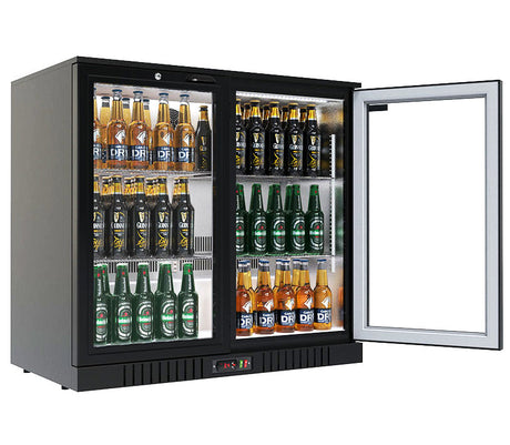 Empire Premium Double Door 208 Litre Bottle Cooler Hinged Doors - CL-210H-EE - Graded Item Double Door Bottle Coolers Empire