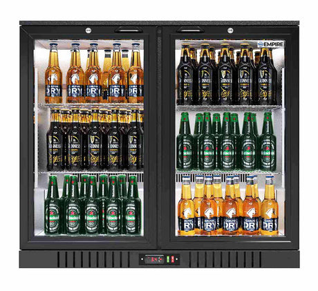 Empire Premium Double Door 208 Litre Bottle Cooler Hinged Doors - CL-210H-EE - Graded Item Double Door Bottle Coolers Empire