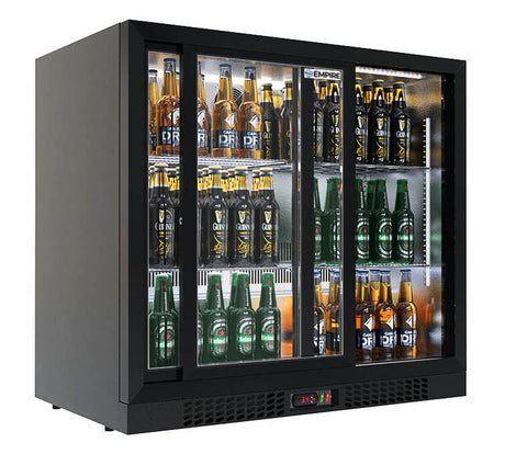 Empire Premium Double Door 208 Litre Bottle Cooler Sliding Doors - CL-210S-EE - Graded Item Double Door Bottle Coolers Empire