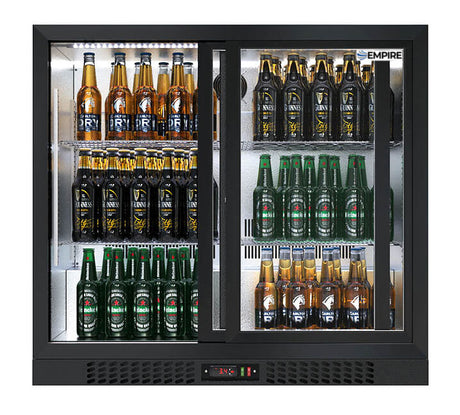 Empire Premium Double Door 208 Litre Bottle Cooler Sliding Doors - CL-210S-EE - Graded Item Double Door Bottle Coolers Empire