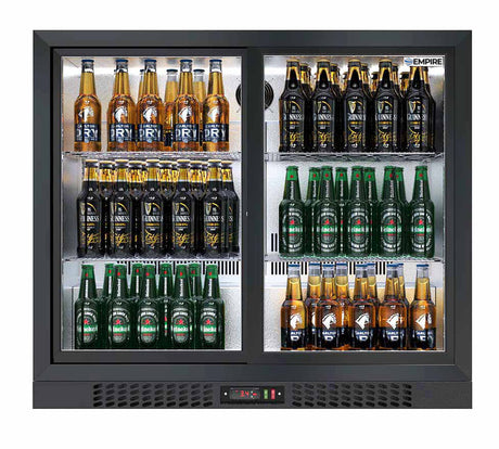 Empire Premium Double Door 208 Litre Bottle Cooler Sliding Doors - CL-210S-EE - Graded Item Double Door Bottle Coolers Empire